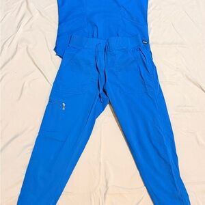 Blue Women's Scrub Set
